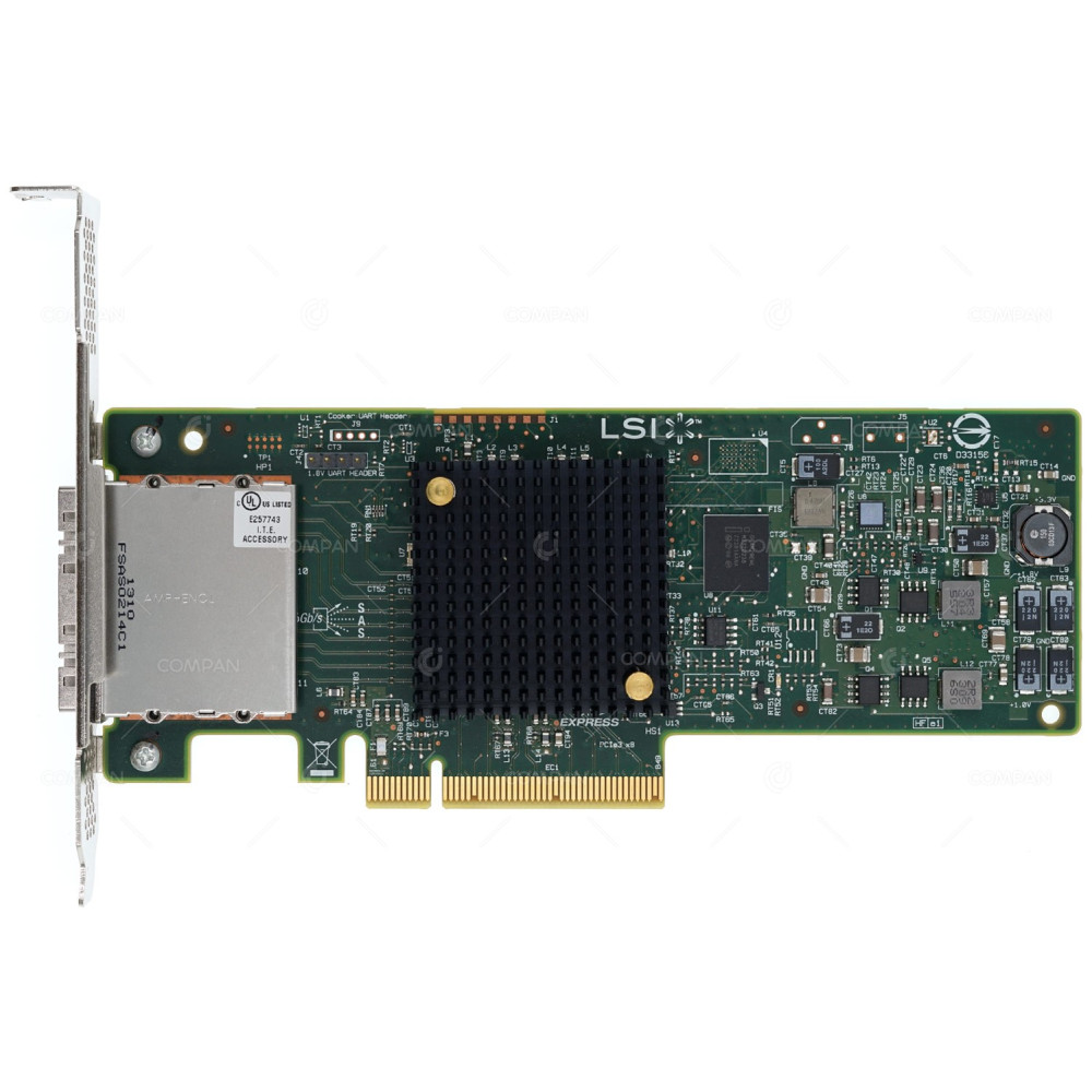 46C9011 IBM N2125 SAS SATA PCI-E 6G CONTROLLER - H3-25516-00E, SAS9207-8E